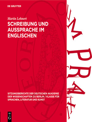 cover image of Schreibung und Aussprache im Englischen